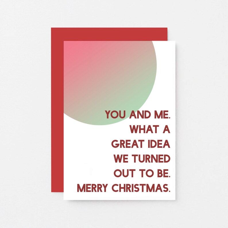 Romantic Christmas Card For Wife Christmas Card For Husband Etsy