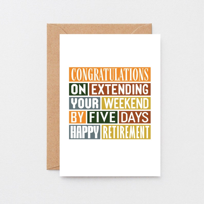 Large Retirement Card From Group Funny Retirement Card for Etsy