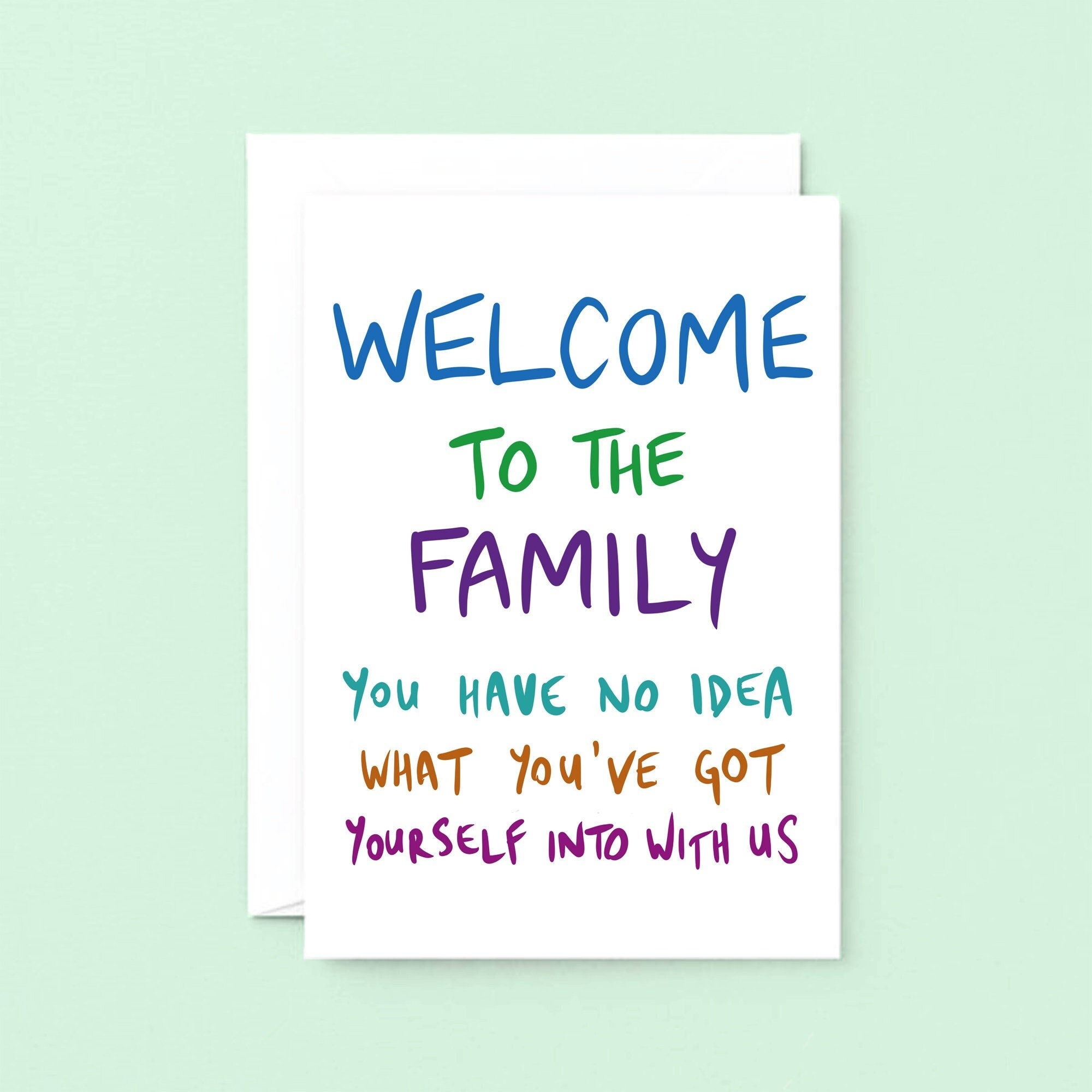 to the Family Card Future Soninlaw New Etsy UK