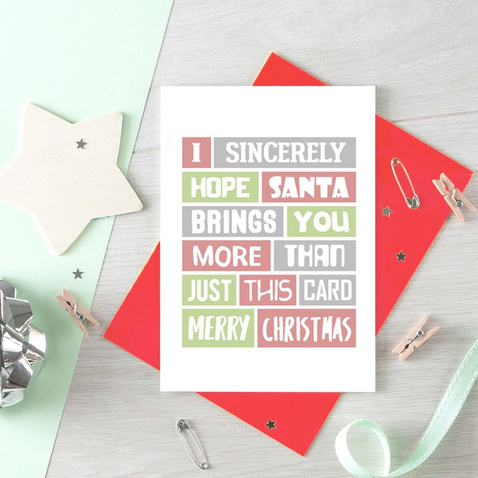 Funny Christmas Card For Friend Funny Xmas Card For Brother | Etsy