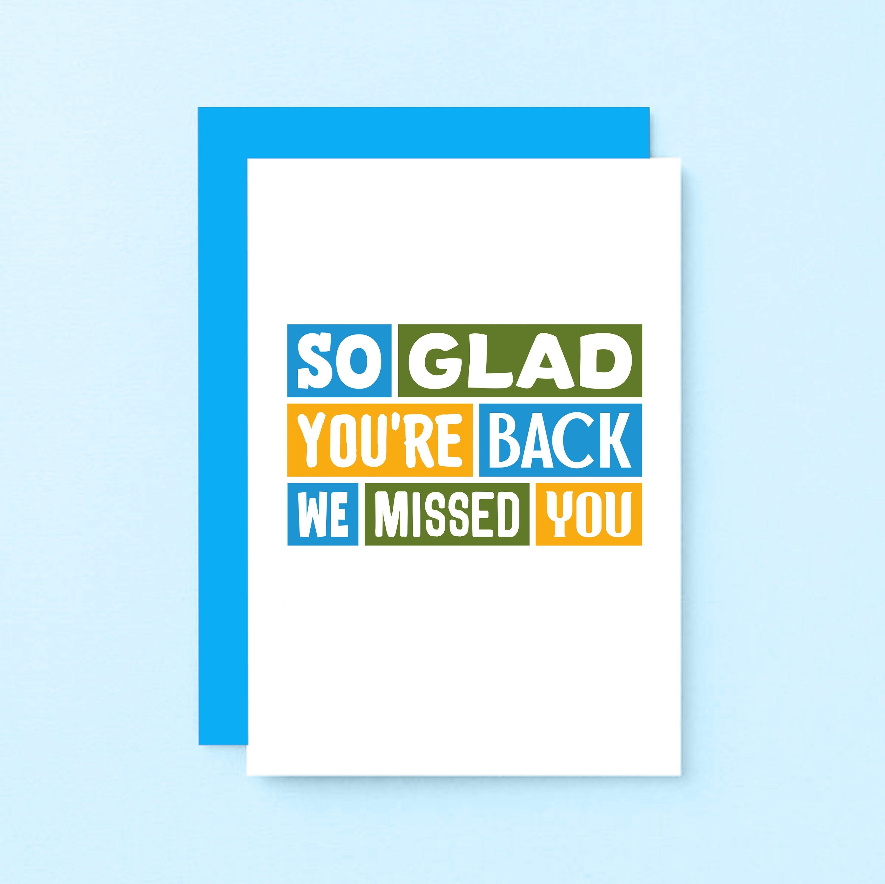 Welcome Back Card for Boss 