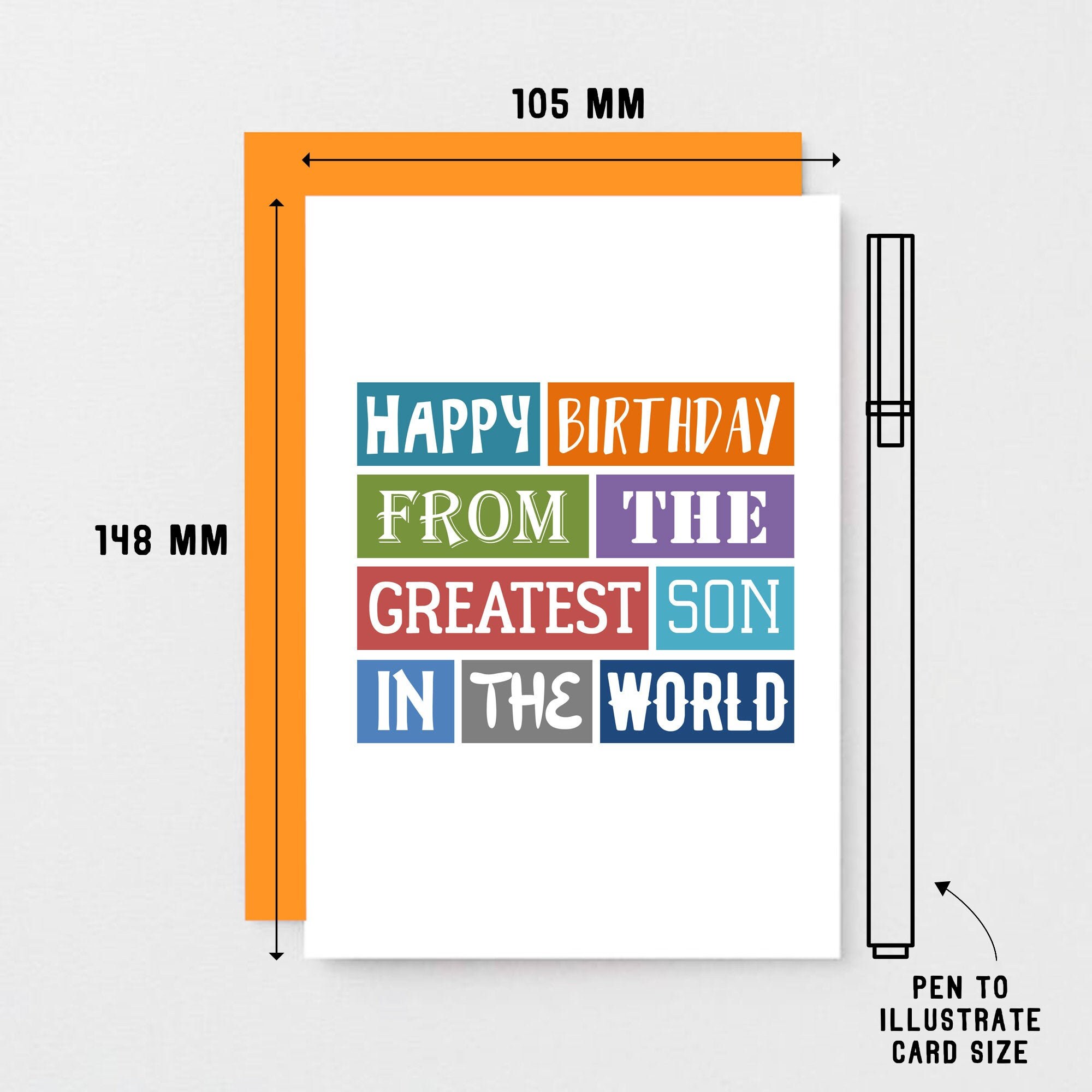 Funny Birthday Card For Adult Son From Mum – 'Perfect Son' Greeting, Unbranded, Made In UK