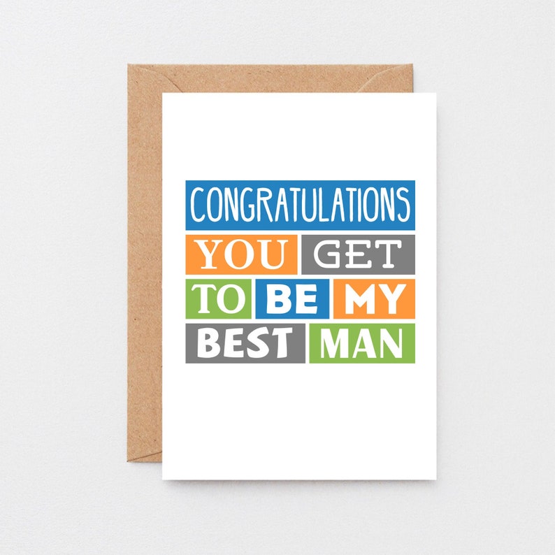 Invitation Card For Best Man Best Man Proposal SE0189A6 Funny Will You Be My Best Man Card Funny Best Man Card Wedding Party