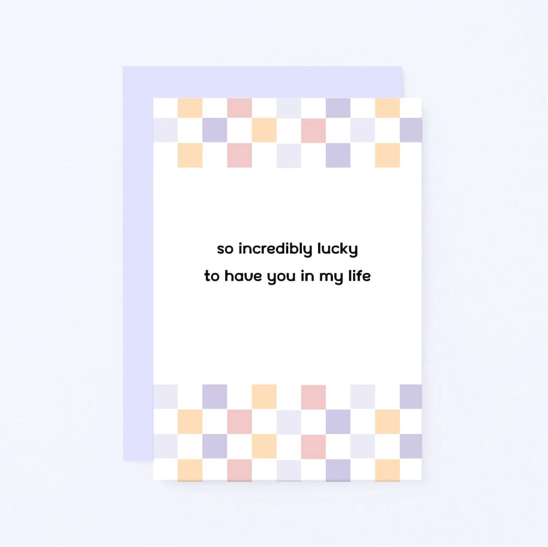 Lucky to Have You in My Life Card | Love You Card for Partner ...