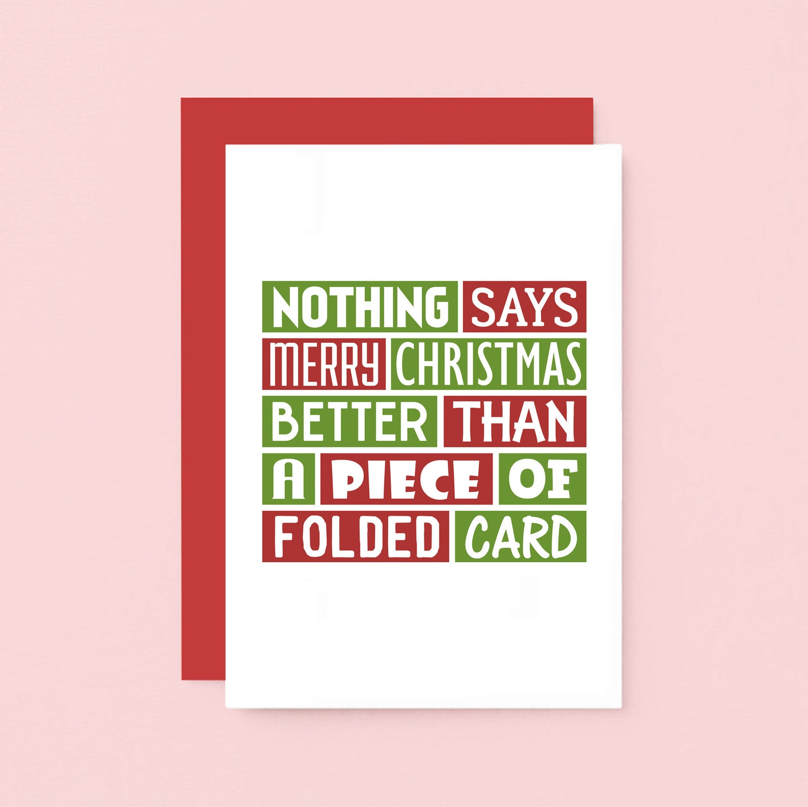 Funny Christmas Card for Friend Christmas Card Funny Merry | Etsy