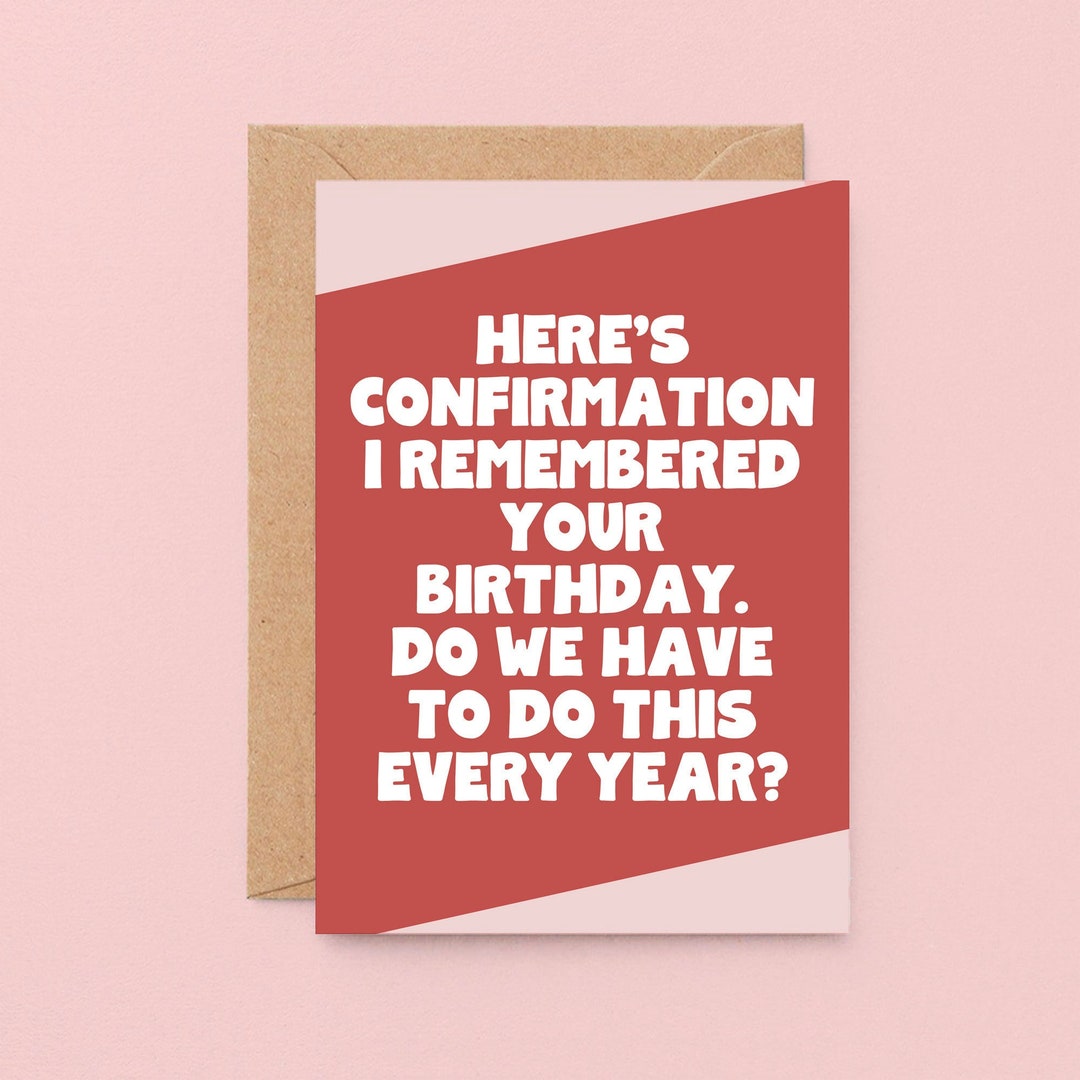 Funny Birthday Card for Him Birthday Humour Funny Card for - Etsy