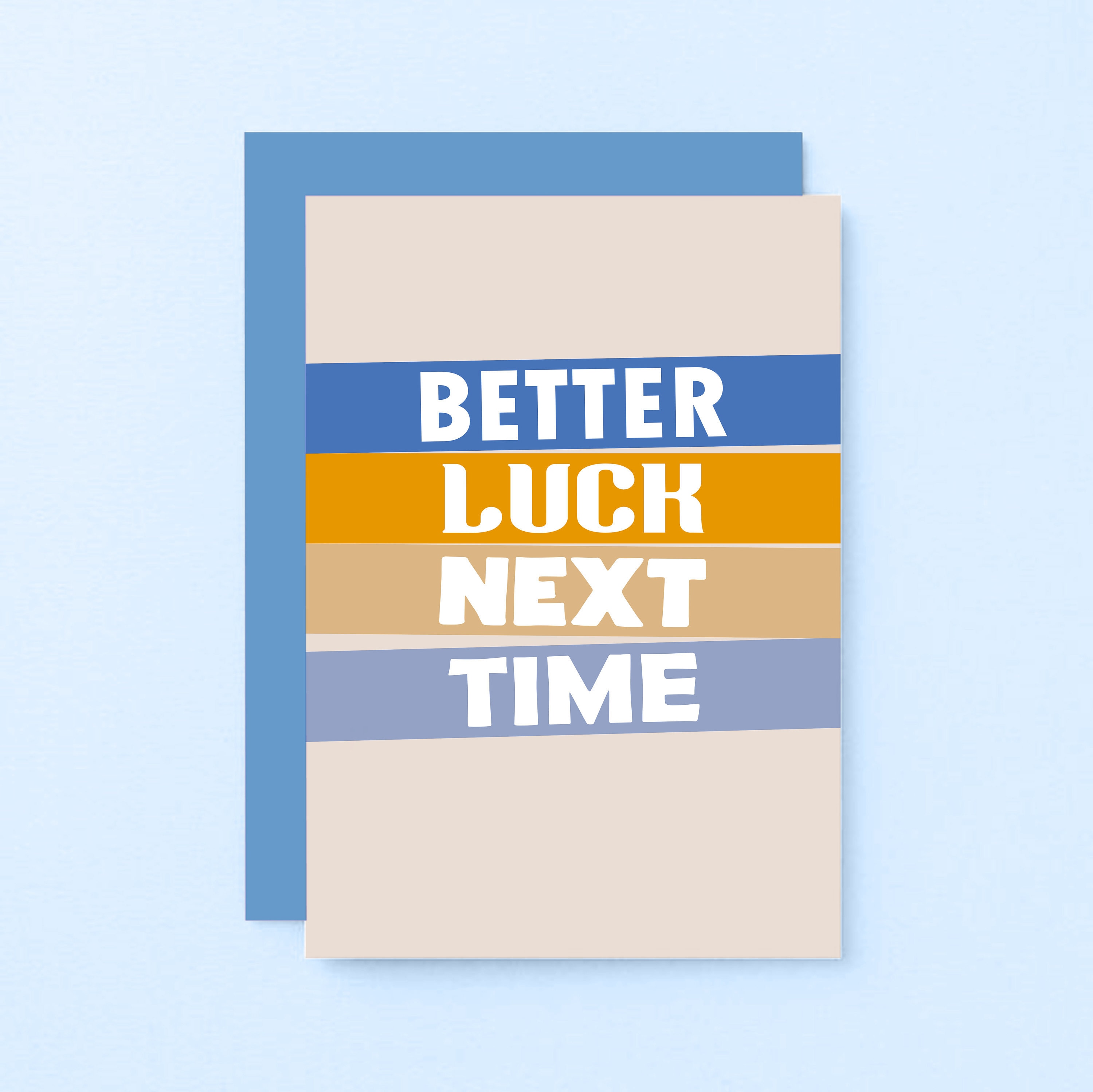 Carte meilleure chance la prochaine fois, carte d'encouragement, accrochez-vous, je pense à vous, SE0507A6