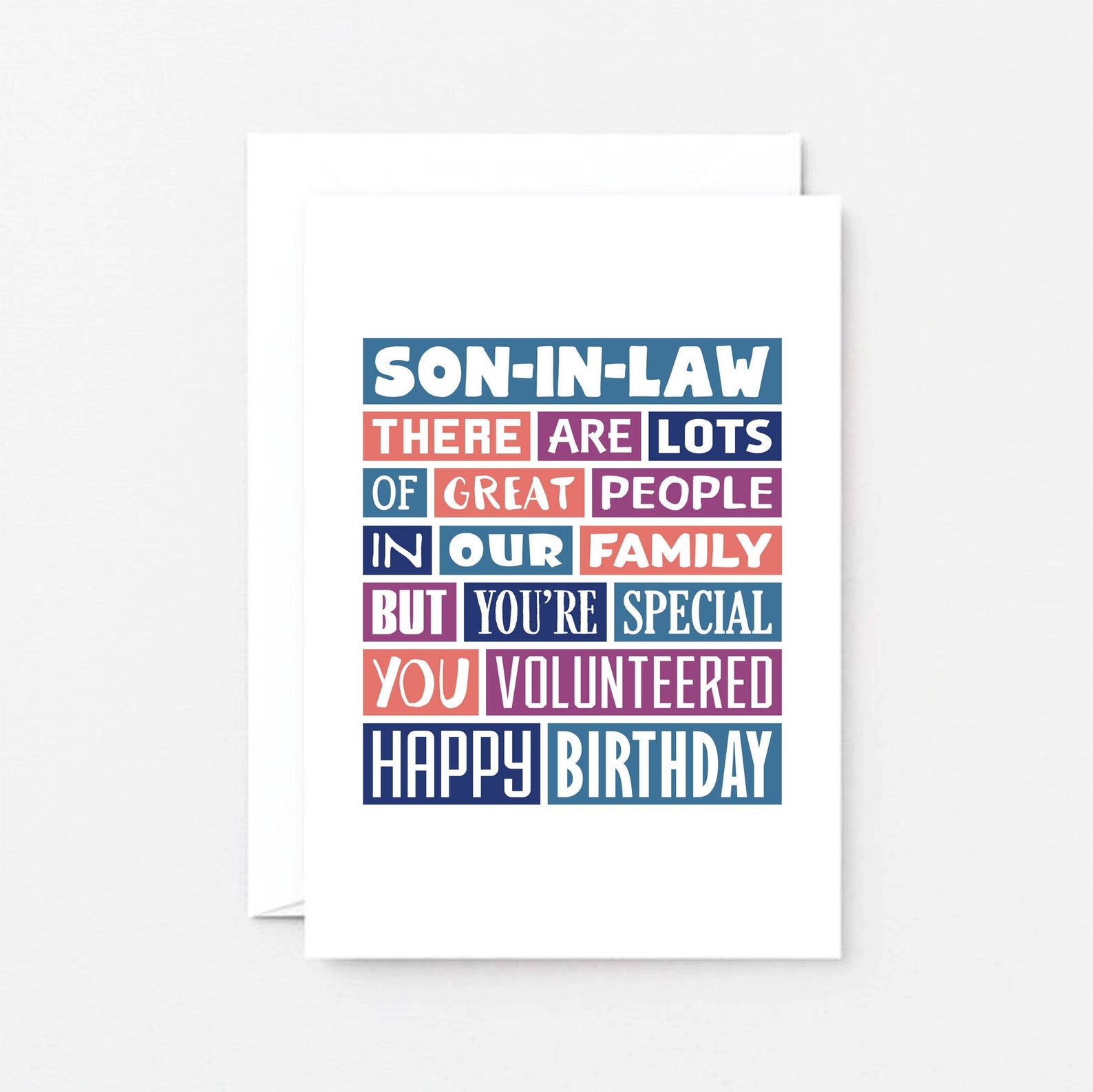 Funny Birthday Card for Son-in-law | Funny Card | Son in Law Birthday ...