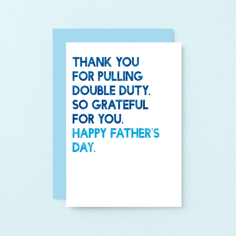 Fathers Day Card For Single Parent Happy Fathers Day Dad Single Dad Fathers Day Card Single Mum Solo Parent SEF0034A6 image 1