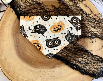 Over the Collar Dog Bandanas | Cute Halloween & Fall Dog Bandanas | Halloween Pet Accessories