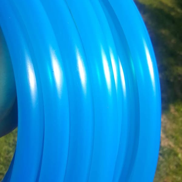 UV Blauer Achat Polypro Hula Hoop // zusammenklappbarer Tanzreifen