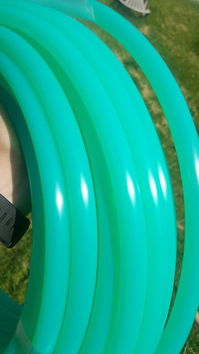 UV Green calcite polypro hula hooppractice hoopfully collapsible