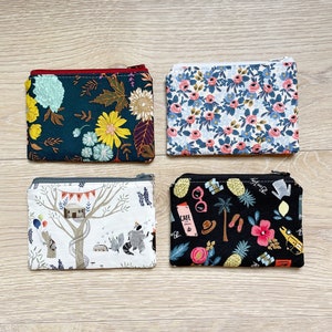 Small pouch • gift card holder • colorful pouch • teacher gift • coin pouch • makeup bag • pouch • makeup pouch