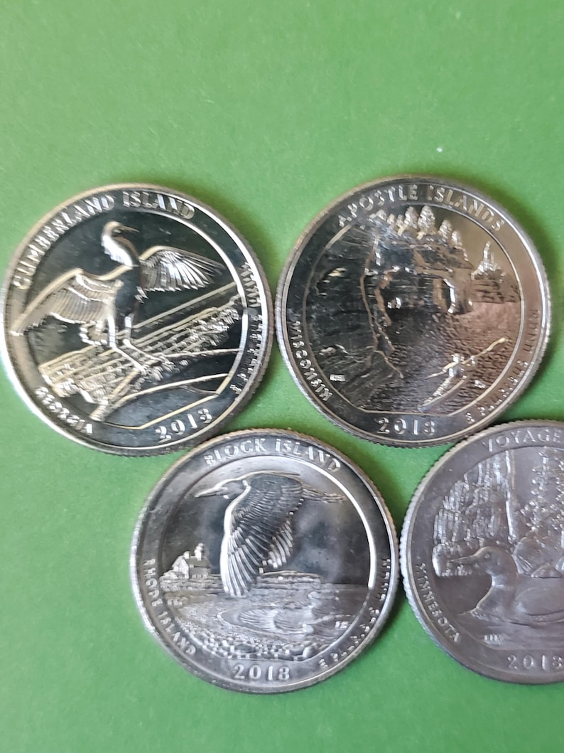 Cos Sign Quarter 2018-D or P Five Uncirculated America the Beautiful Quarter Set - Etsy