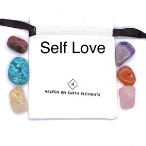 Self Love Crystal Gift Set -  Love Yourself Healing Stone Kit