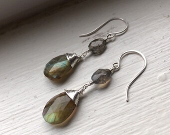 Labradorite Earrings