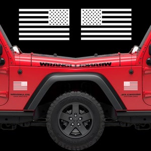 American Flags Tactical Die-Cut Vinyl Decal Sticker - 2 Pack (1 Original / 1 Reversed) for Auto, Boats, Walls, Laptop and More