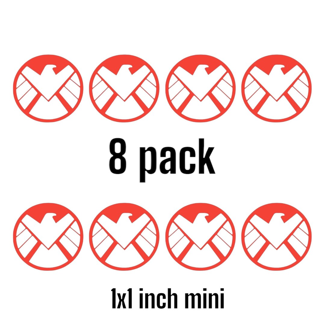 Mini Shield Sticker Agents of SHIELD Decal Stickers – 8-pack Mini Vinyl Decals - Etsy