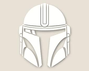 Calcomanía para casco Mando - Vinilo de alta calidad