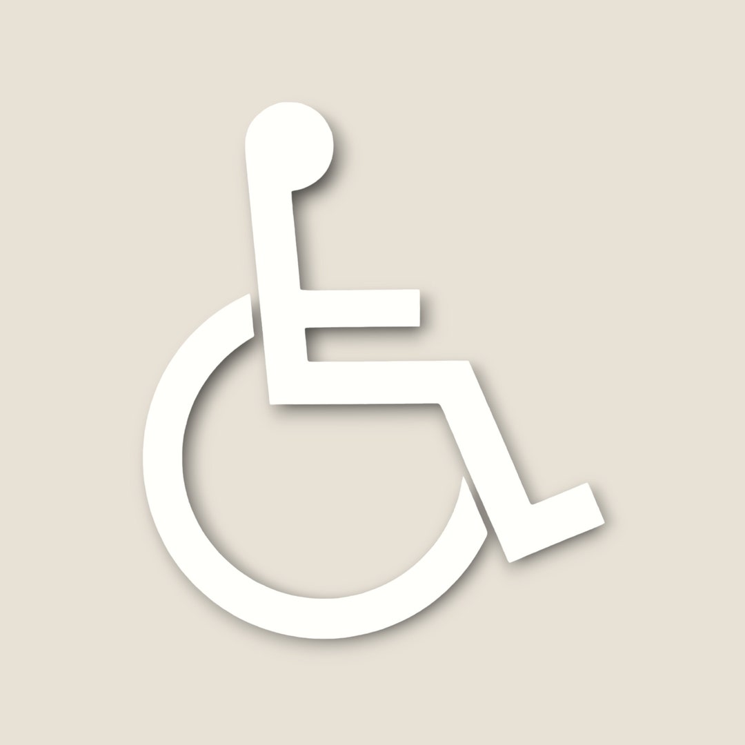 Premium 4pack Handicap Disability Decal Stickers Enhance Road Safety