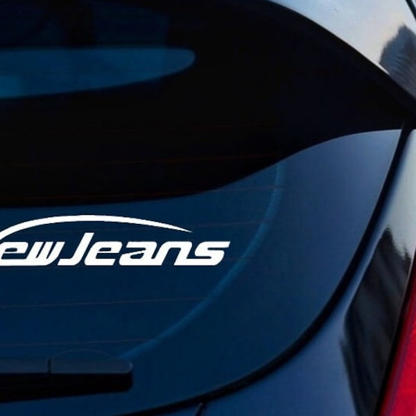 NEWJEANS Premium 8" Wide Vinyl Decal Sticker for Auto Window, Laptops, etc.