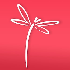 Lovely Dragonfly 4&quot; Die-Cut Vinyl Decal Sticker for Auto, Boats, Walls, Laptops and More...Now in Chrome Vinyl!