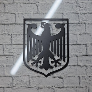 German Coat of Arms Vinyl Decal - 2 Pack | Minimalist Design | Indoor/Outdoor Use