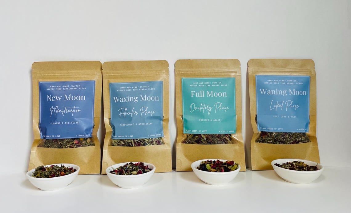 Hand and Heart Crafted Magick Moon Phase Tea - Etsy