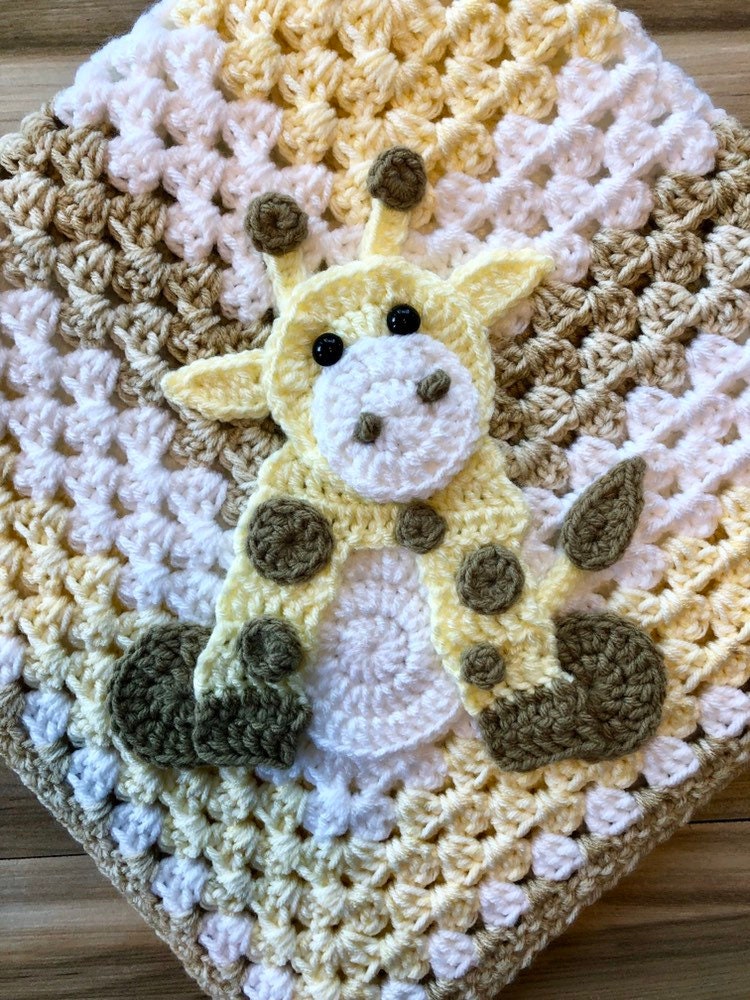 Giraffe Baby Lovey Blanket Free Crochet Patterns E93
