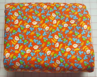 1 Yard Briar Rose Calico in Orange by Heather Ross for Windham, OOP & VHTF