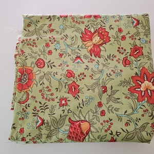34" x WOF Bliss Paisley Floral in Green by Bonnie and Camille for Moda, OOP and VHTF