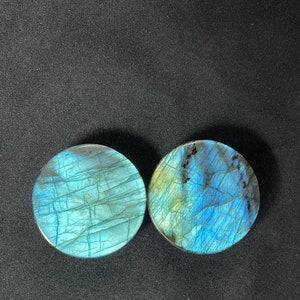1 1/4&quot; 32mm Labradorite Stone Plugs Gauges Plugs and Tunnels Body Jewelry 30-34BB