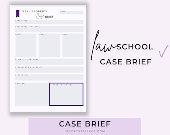 Law Student| Law School Case Brief Bundle | Legal Case Brief Bundle | for Law Students | Law School Planners | Law School Printables |