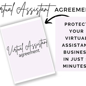 Contrat d&#39;assistant virtuel | Contrat d&#39;assistant virtuel | Modèle Assistant virtuel | Assistante commerciale virtuelle | Assistant virtuel
