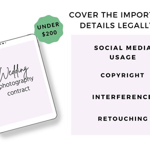 Wedding Photography Contract Template - Client Booking Form Contract - Wedding Contract Template - Wedding Photographer Contract Template