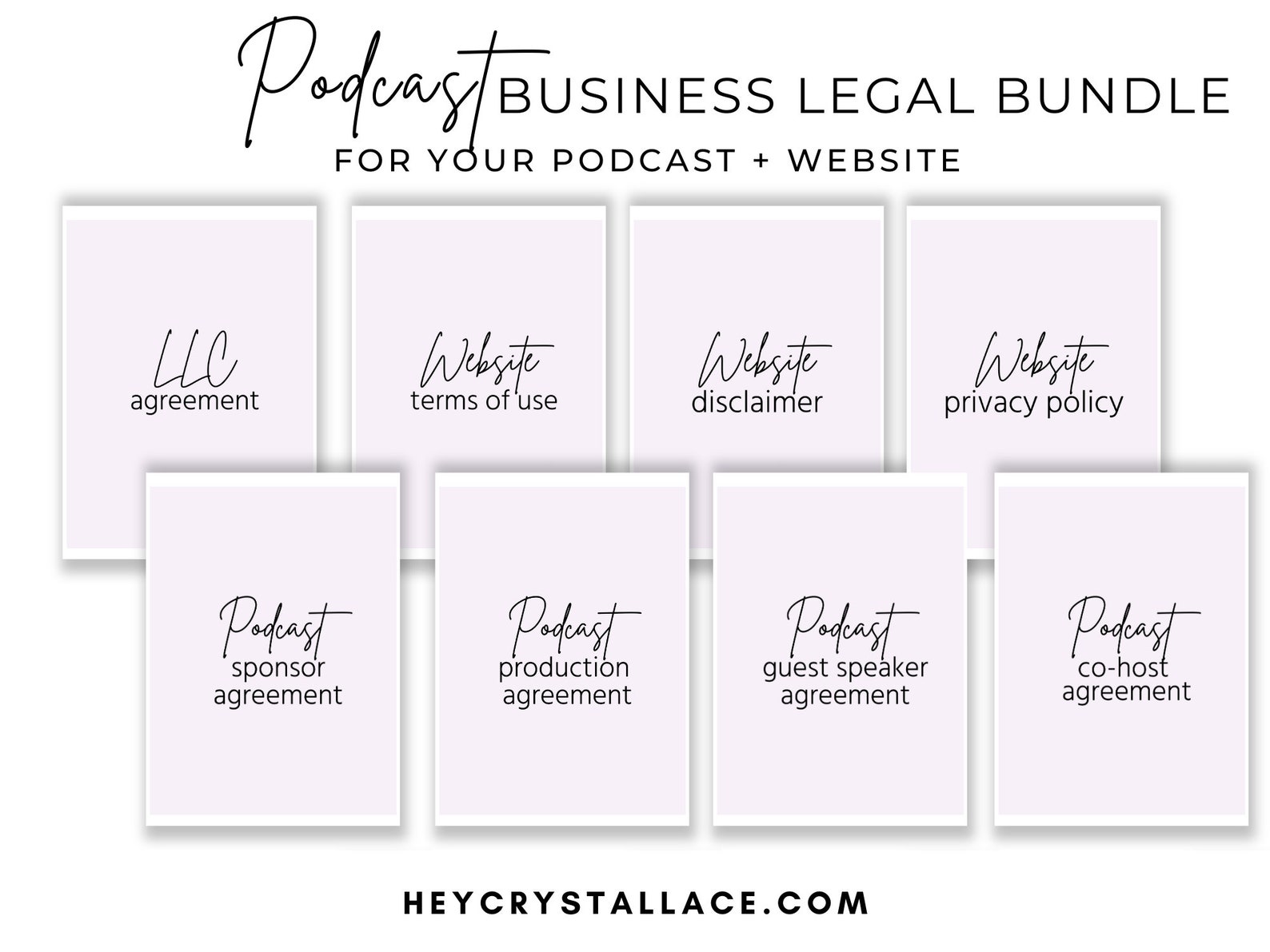 Podcast Business Legal Template Bundle Podcast Cohost Agreement