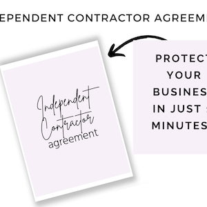 Independent Contractor Agreement | contractor agreement | independent contractor contract | 1099 agreement template