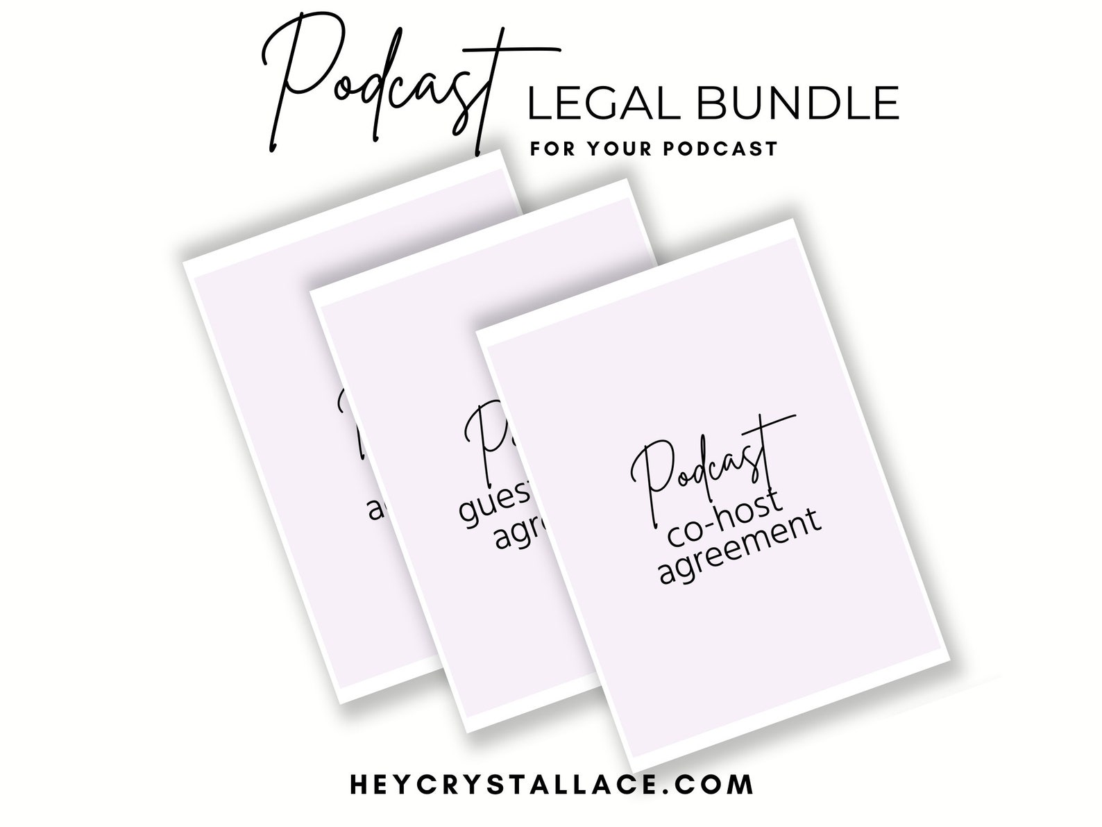 Podcast Business Legal Template Bundle Podcast Cohost Agreement