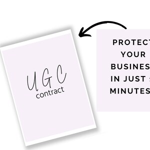 UGC Contract | Content Creator | UGC Creator | UGC Agreement | user generated | ugc template | ugc media kit