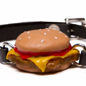 Silencing Slider Cheeseburger Ball Gag image 1