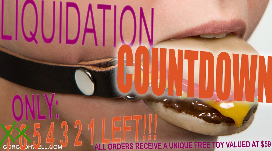 Silencing Slider Cheeseburger Ball Gag Etsy