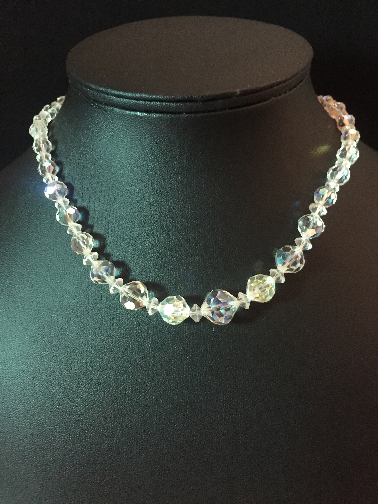 Aurora Borealis Crystal Necklace | Etsy