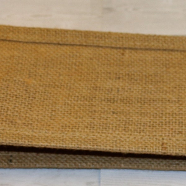 Jute Wine Bag with Plastic Liner, Thick, Sturdy Cord Handles, Grommet Reinforced Holes, 4x4x14", Double Stitched Edges, Vinyl