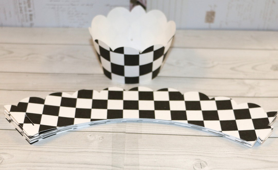 13 Bakers Dozen Black and White Checker Racing Flag Etsy