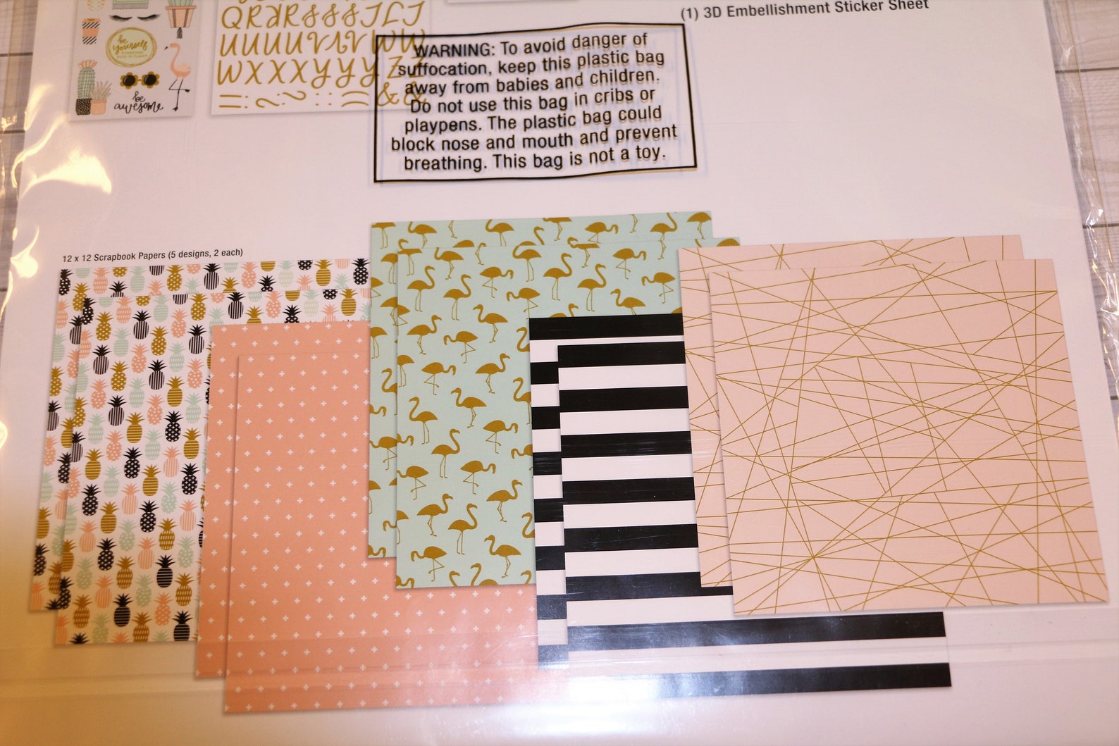 Scrapbooking Paper Crafting Kits Mint to be Fab 3D Etsy