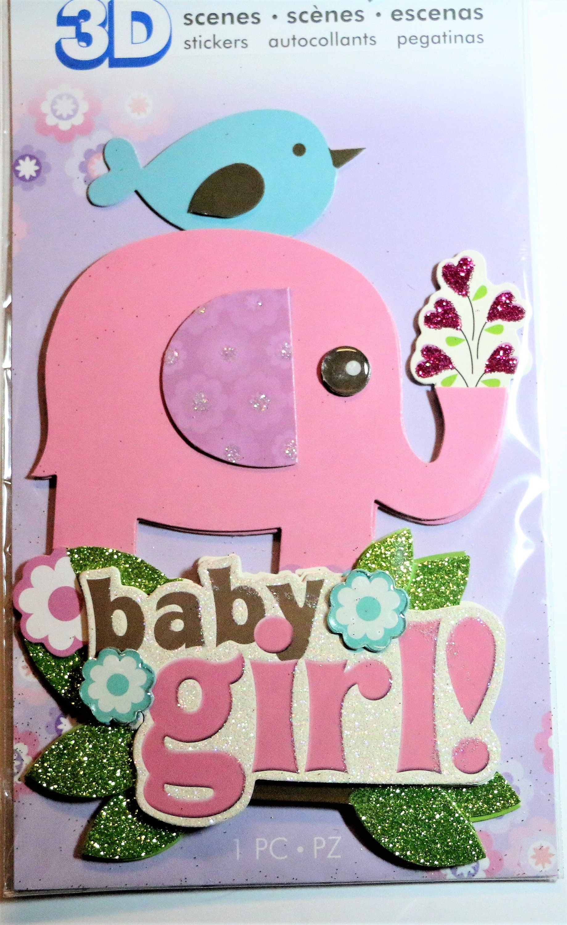 Scrapbook Stickers - 3D Baby Girl - Paper House