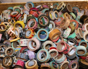 3-12 Rolls, Grab Bag DEAL!! Mystery Washi Tape, Journals, Scrapbooking, Masking Tape, Parties, Letters, Ledgers, Travel, College, Cards