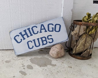 CHICAGO CUBS wood SIGN | Chitown | Go Cubs Go | rustic baseball sign | Wrigley Field | Chicago sign | Baseball wood sign