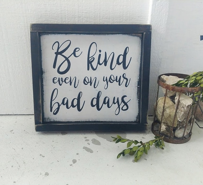 BE KIND Wood Sign | Inspirational Sign | Encouragement Gift | Teacher ...
