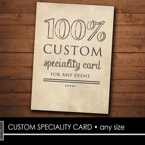 CUSTOM Spezialkarte - auf Bestellung - druckbare DIGITAL-Datei